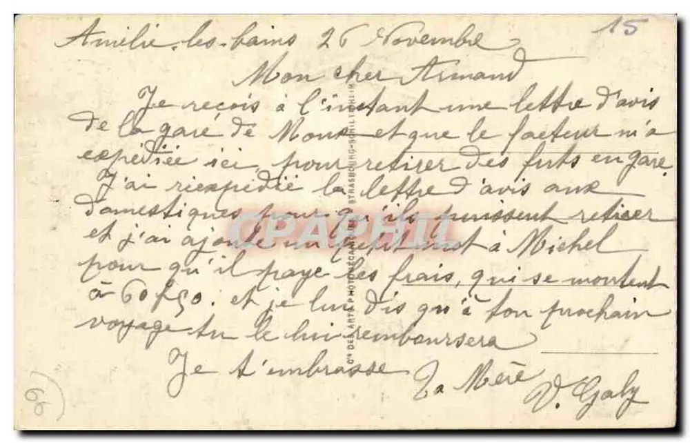 Amélie-les-Bains — Velho Ponte — LL. n°40 - Verso