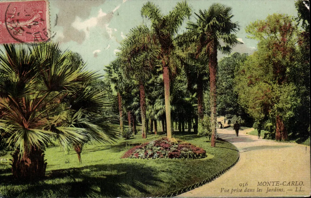 Monte-Carlo — Aufnahme aus den Gärten — LL, n° 956 - Vorderseite