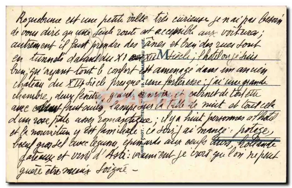 Baía de Roquebrune — Principado de Mônaco — R.M. — n°269 - Verso
