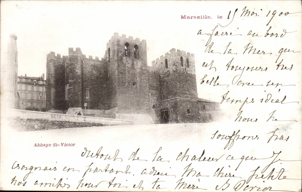 Abadia de São Vicente — Marselha — editor não identificado - Frente