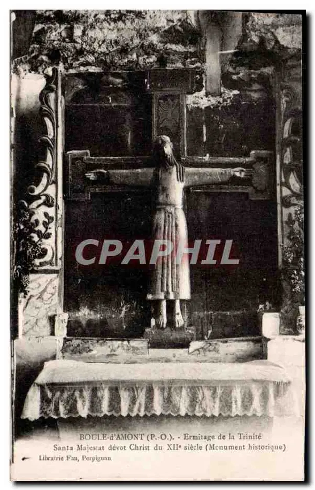 बौग्ले-ड'अमॉन्ट (पी.-ओ.) - ट्रिनिटे के एरमिटेज - सेंटा माजेस्टत डेवोट क्रिस्ट बारहवीं शताब्दी के (ऐतिहासिक निशान) - आगे