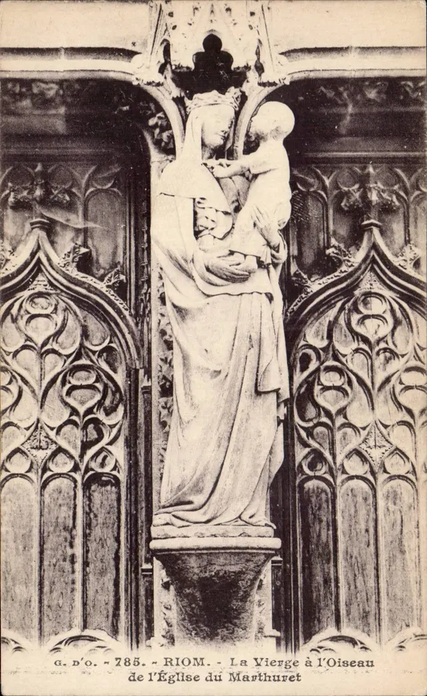 Die Jungfrau mit dem Vogel — Kirche des Marthuret — G. D'O. n°785 - Vorderseite