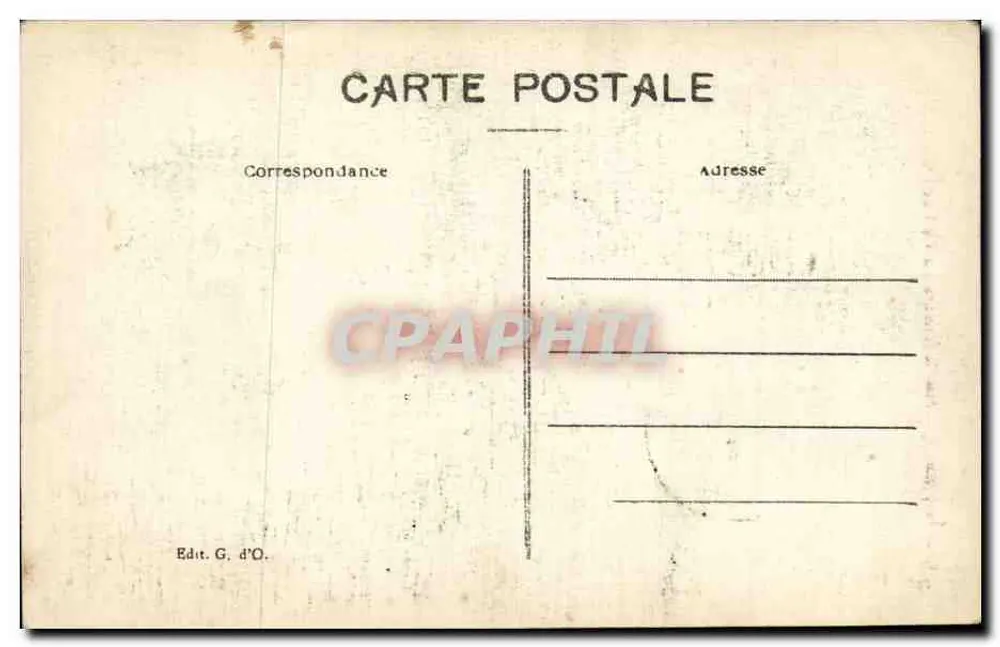 Pittoresker Weg beim Abstieg vom PUY DE DOME — n° 182 — Edit. G. d'O. - Rückseite