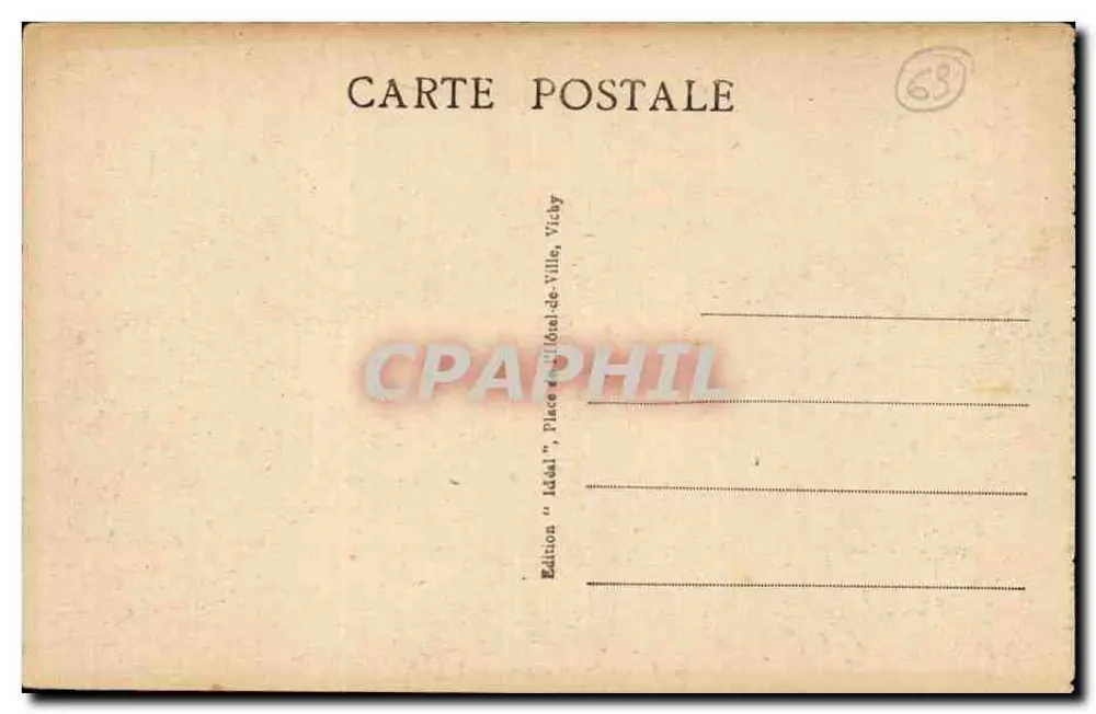 O Castelo de Saillant — A Auvergne pittoresca — Edição 'Idéal', Vichy - Verso