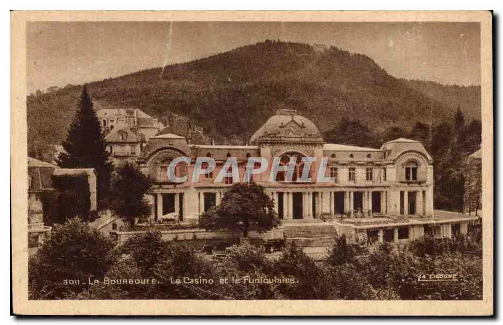 La Bourboule — Das Casino und der Seilzug — La Cigogne, n°301 - Vorderseite