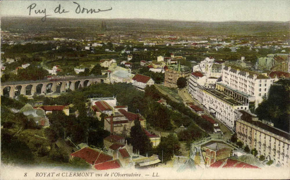 Royat und Clermont aus der Sicht der Observatorium — LL. n°8 - Vorderseite