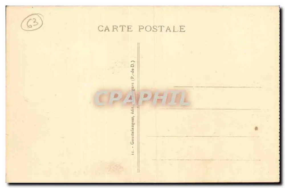 Royat - O Paraíso — A Auvergne Poética — Gautefangès (P.-de-D.) - Verso