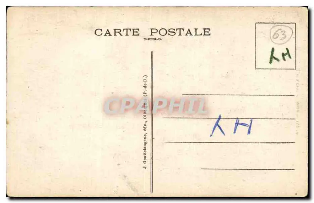 Parc Bargoin, der beschattete Weg — Royat, 63 - Rückseite