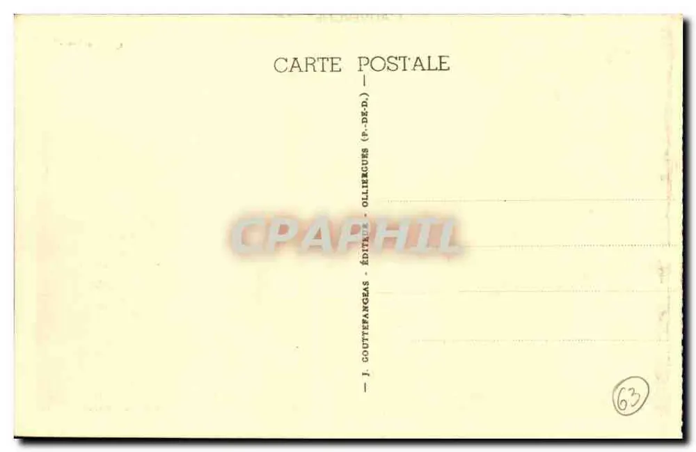 Le Puy-de-Dôme — Der Ceyssat-Pass in seinem grünen Nest — G.D'O. 577 - Rückseite