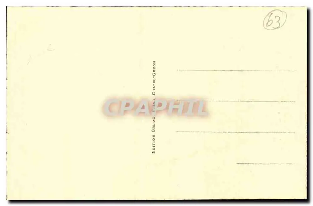 Auvergne — Der Viaduc des Fades über die Sioule-Tal. Der höchste in Frankreich — Edition Cratel-Guyon, Nummer 63 - Rückseite