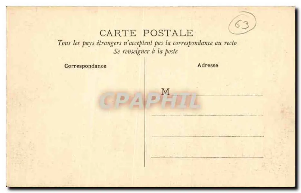 Saint-Nectaire — Vista de Inverno - Verso