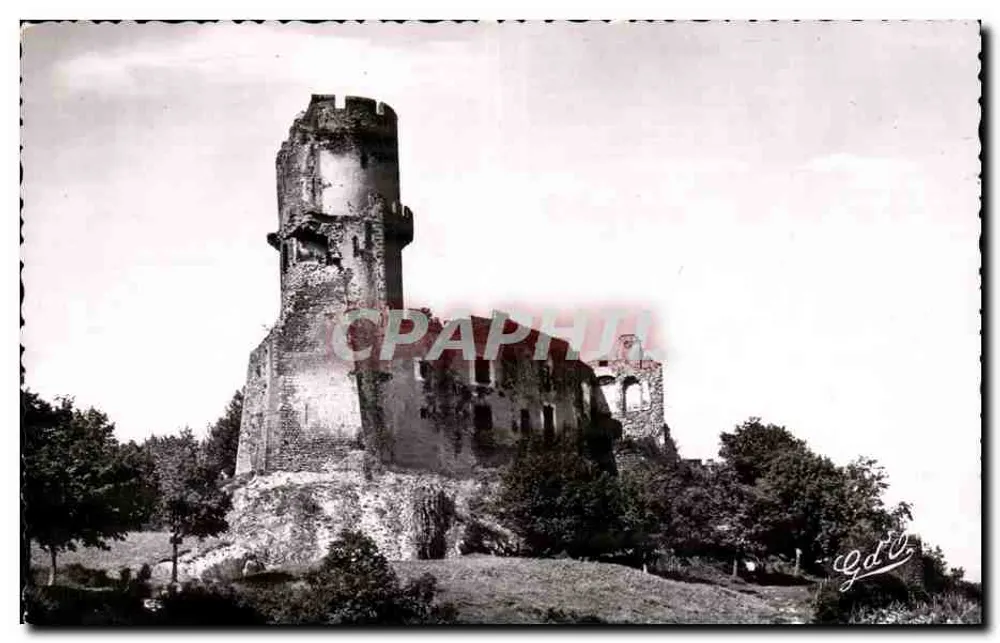 Castelo de Tournoël — Grande Donjon do século XII — Edição G. de D. - Frente