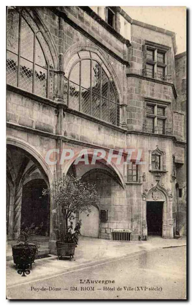Riom — Rathaus (16. Jahrhundert) — Auvergne, Puy-de-Dôme - Vorderseite
