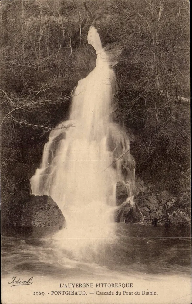 Pontgibaud — Wasserfall des Pont du Diable — Ideal 2969 - Vorderseite