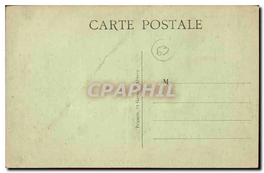 Die prähistorischen Höhlen von PERRIER — Die pittoreske Auvergne — Verlag Idéal, Nr. 3623 - Rückseite