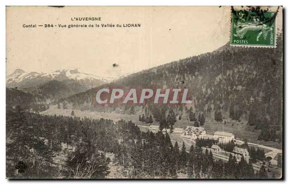 Auvergne — Allgemeiner Blick auf die Lioran-Tal — Cantal — 264 - Vorderseite
