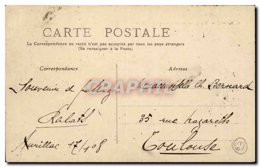 Auvergne — Allgemeiner Blick auf die Lioran-Tal — Cantal — 264 - Rückseite