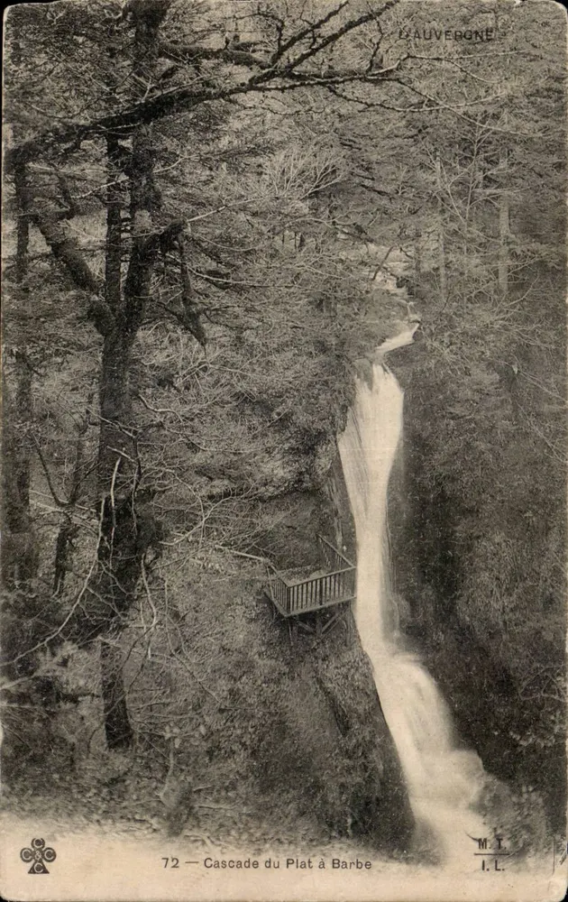 Cascata do Plat à Barbe — Lauvergne — M.I.L. n°72 - Frente