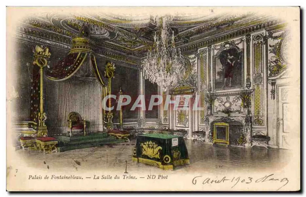 Schloss Fontainebleau — Die Thronhalle — ND Phot - Vorderseite
