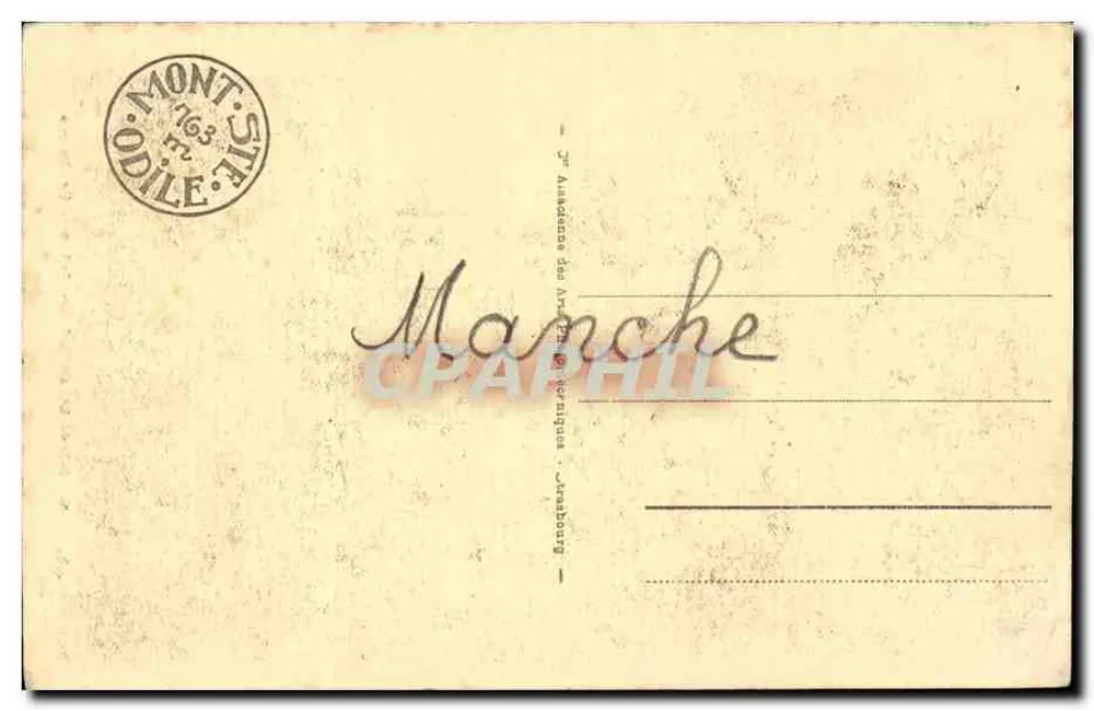 Monte Ste-Odile (alt. 753 m) — A Fonte — editor anônimo, n° 81 - Verso