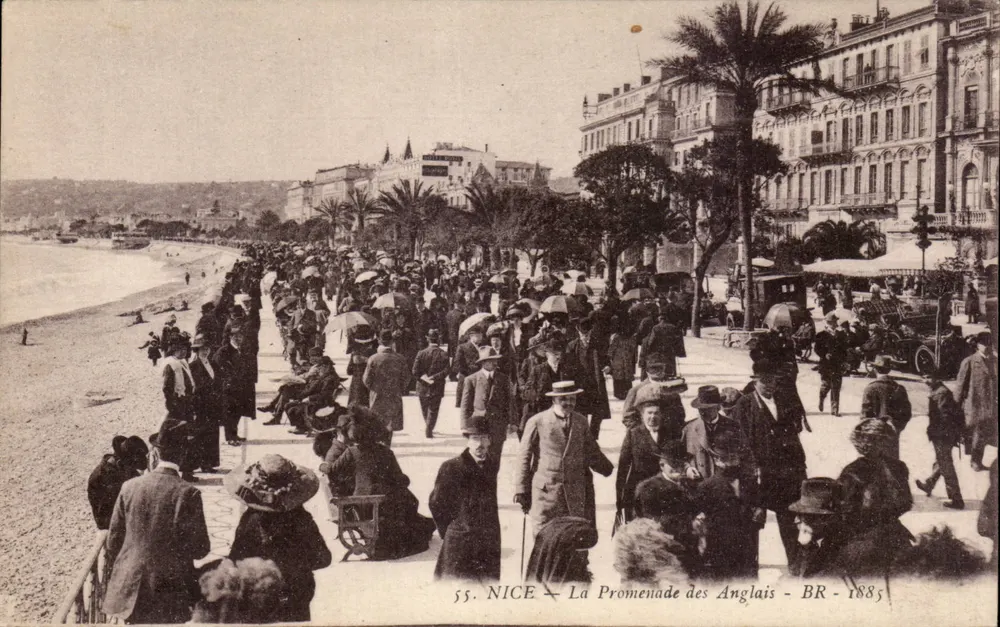 NICE — A Promenade dos Ingleses — BR — 1885 - Frente