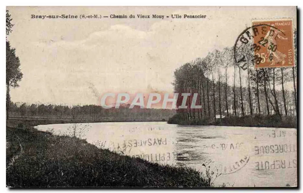 Bray-sur-Seine (S.-et-M.) — Chemin du Vieux Mouy — L'Île Penancier - Vorderseite