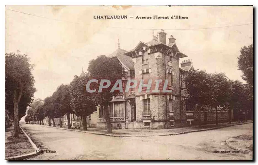 Châteaudun — Avenida Florent d'Illiers — C. Lâne - Frente