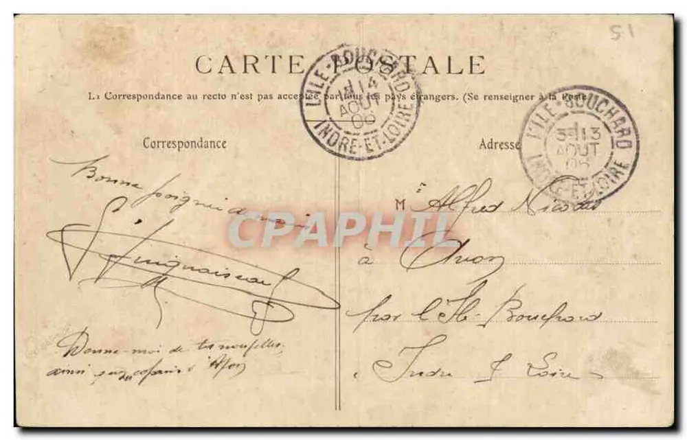 Reims — A Catedral (Lado Sul) — Editor desconhecido, n° 70 - Verso