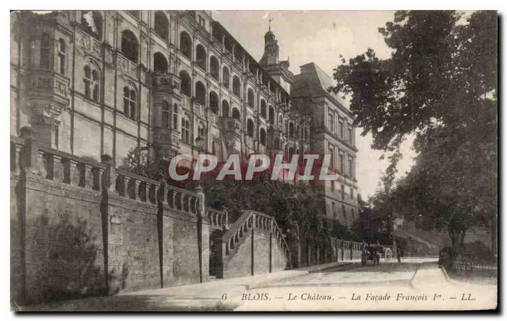 Blois — Das Schloss — Die Facade von François Ier — LL. — n°6 - Vorderseite