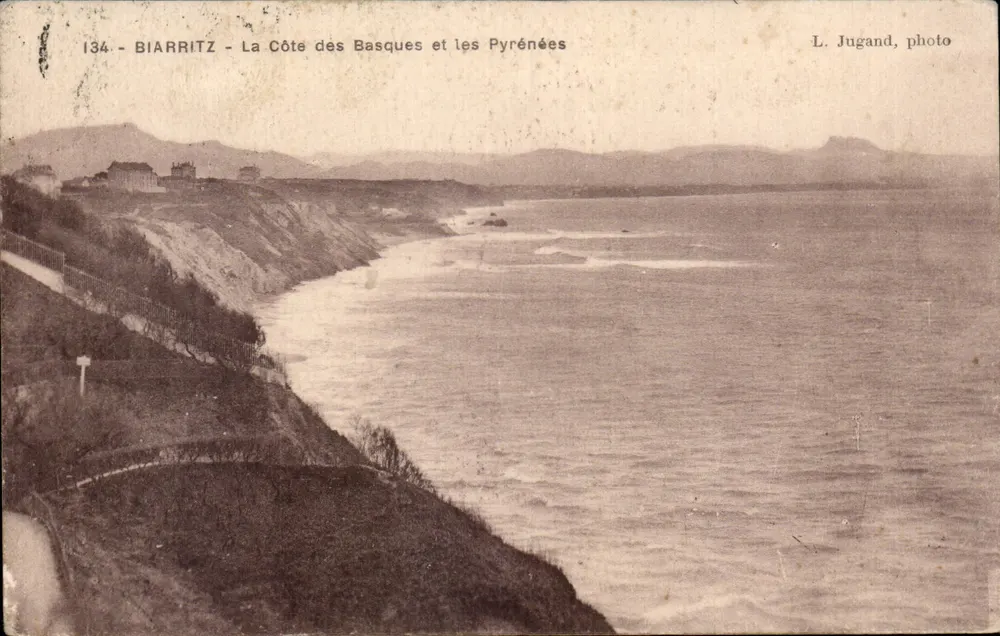 Biarritz - A Costa dos Bascos e os Pirineus — L. Jugand, foto, n°134 - Frente