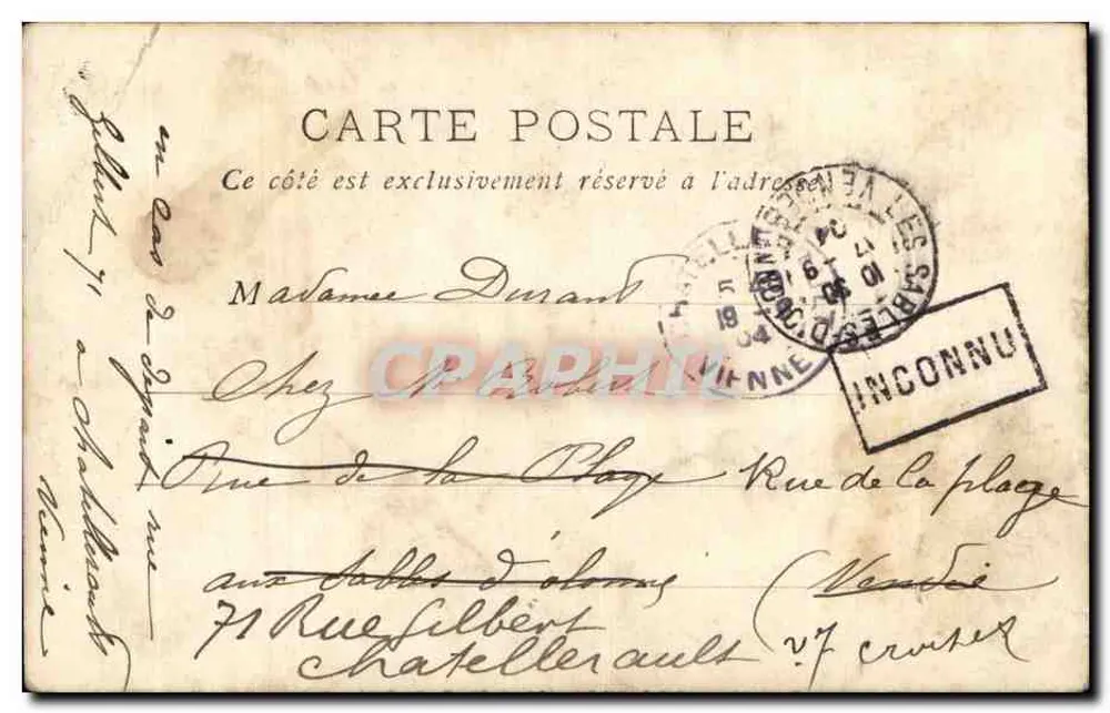 Châteauroux — O Teatro — B. F. Paris - Verso