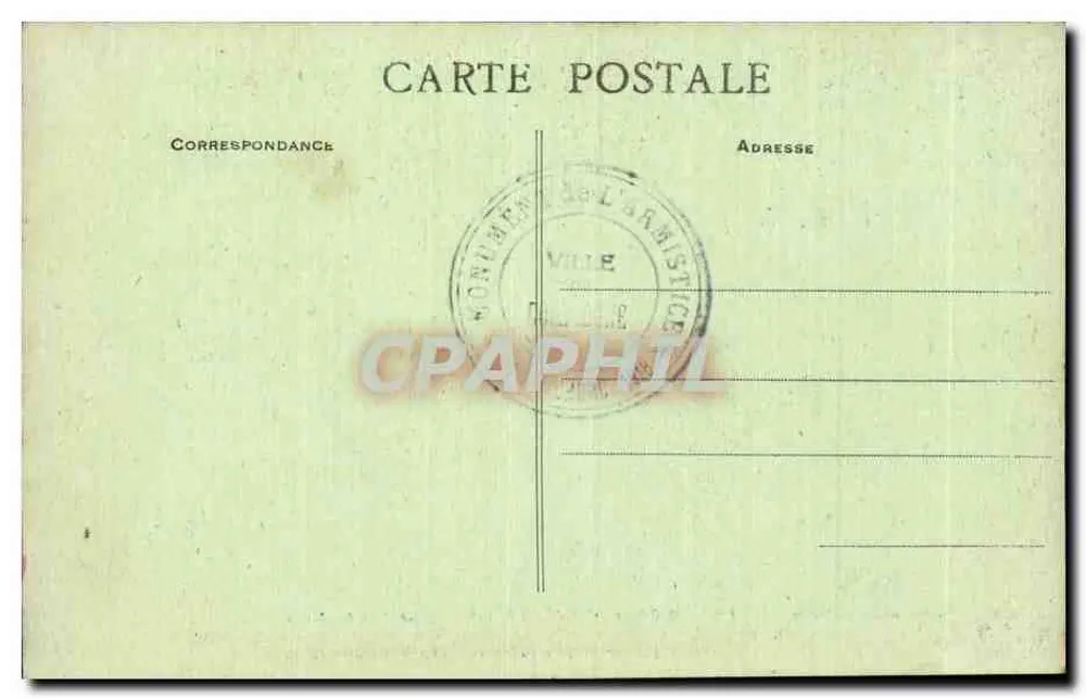 Floresta de Compiègne — Monumento da Renderição — Ed. Bourson - Cliché Hutin - Verso