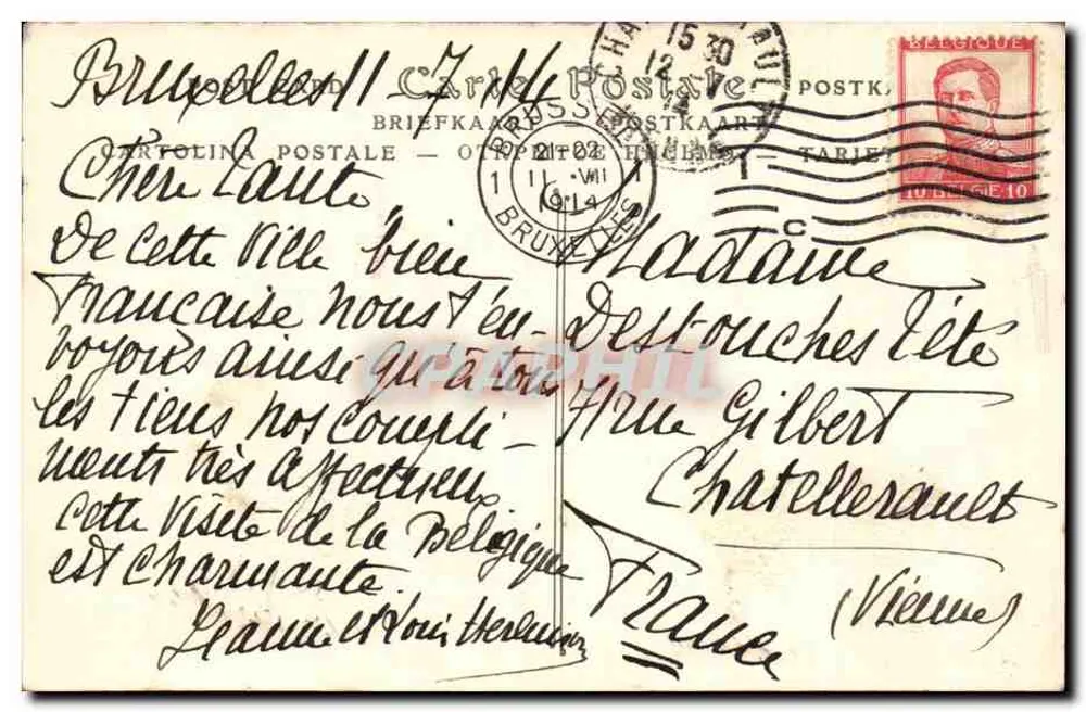 Bruxelas. O Square d'Arenberg — ND Phol. n°32 - Verso