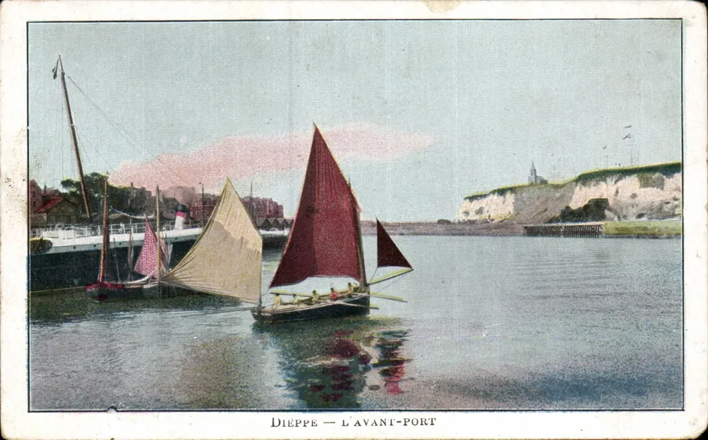 Dieppe — O Antigo Portão — editor não identificado, número de série não visível - Frente