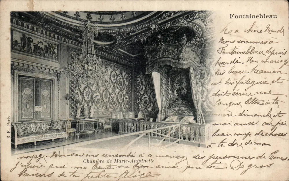 Zimmer von Marie-Antoinette — Fontainebleau — B.F. Paris - Vorderseite