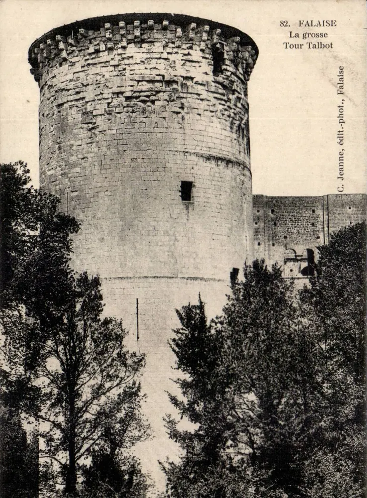 Falaise — A Torre Grande Talbot — C. Jeanne, fot. e edit. Falaise - Frente