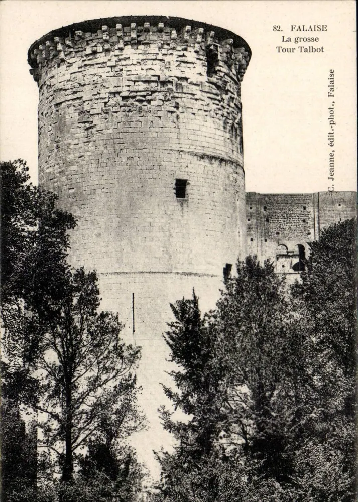 Falaise — A Grande Torre Talbot — C. Jeanne, edit.-fot., Falaise - Frente