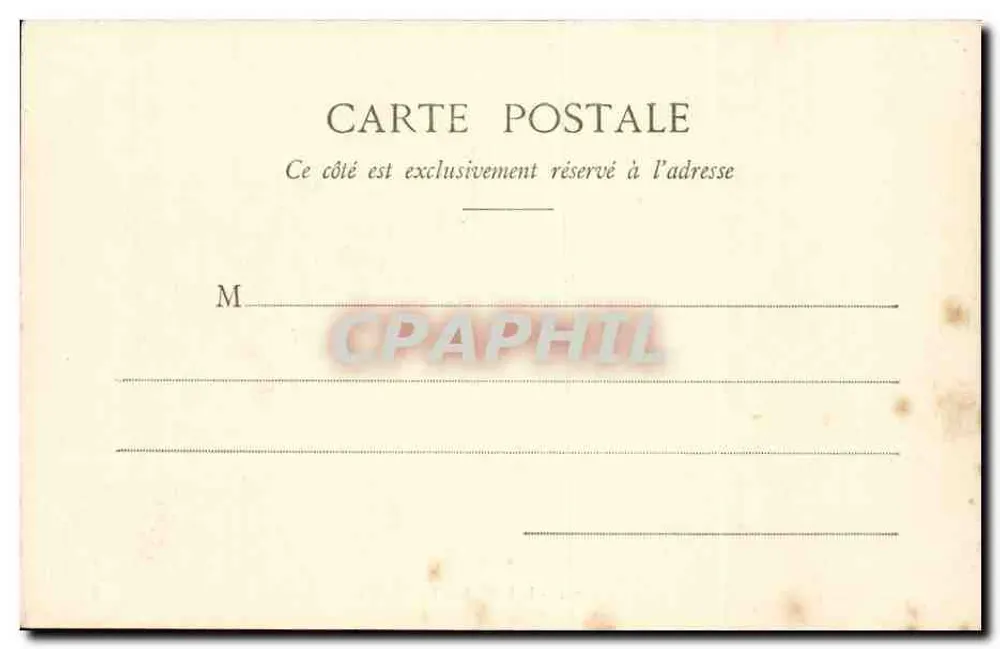 Josselin - O Castelo — Coleção David, Vannes, n°304 - Verso