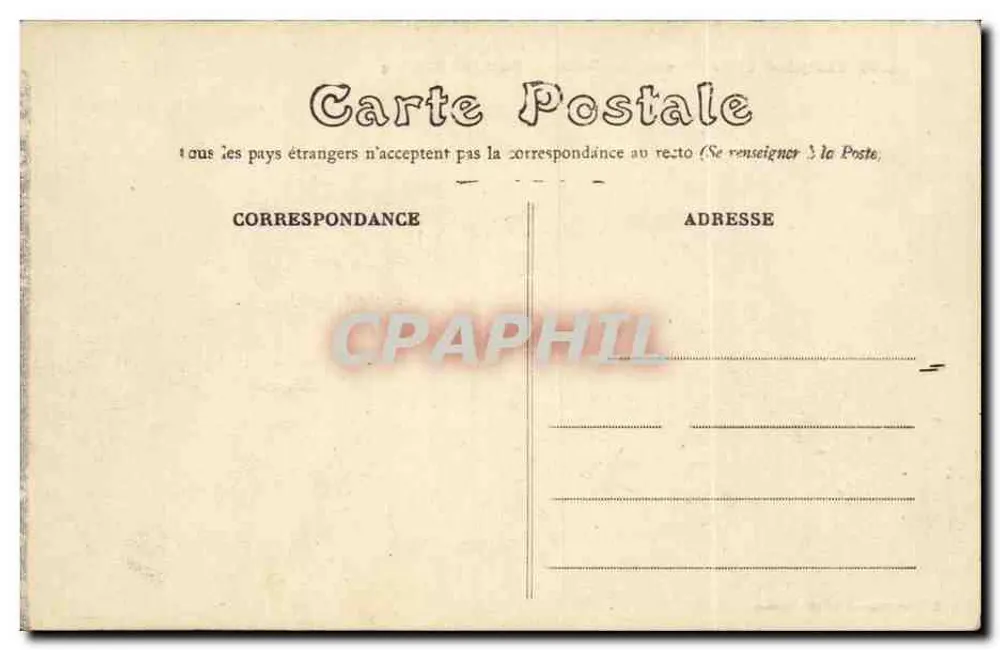 Morbihan 주의 Campénéac — Trécesson 성채와 연못 — E. Mary-Rousselière, Rennes - 뒷면