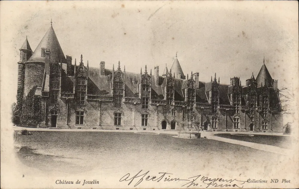 Castelo de Josselin — vista panorâmica — Affortin & Maurens, Coleções ND Phot, n°2 - Frente