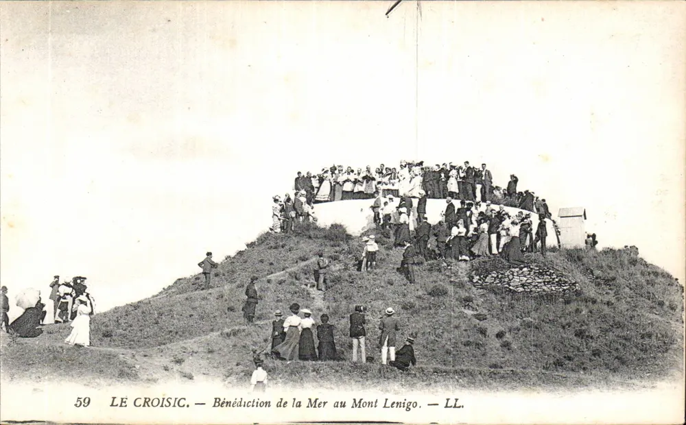 Le Croisic — Segensspruch über das Meer am Mont Lenigo — LL. - Vorderseite