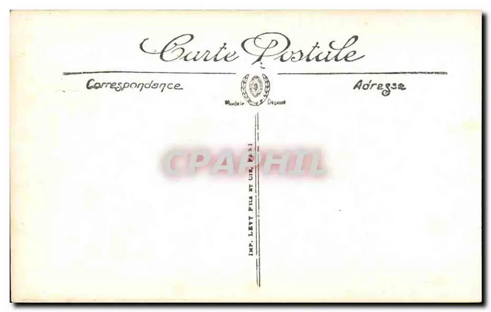 Le Croisic — Segensspruch über das Meer am Mont Lenigo — LL. - Rückseite