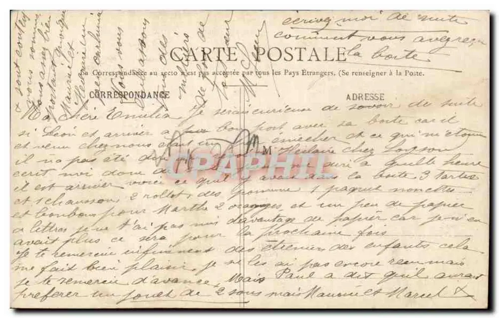 Péronne - Ansicht des Portals der Kirche Saint-Jean-Baptiste — Imp. Lib. Loyson - Rückseite
