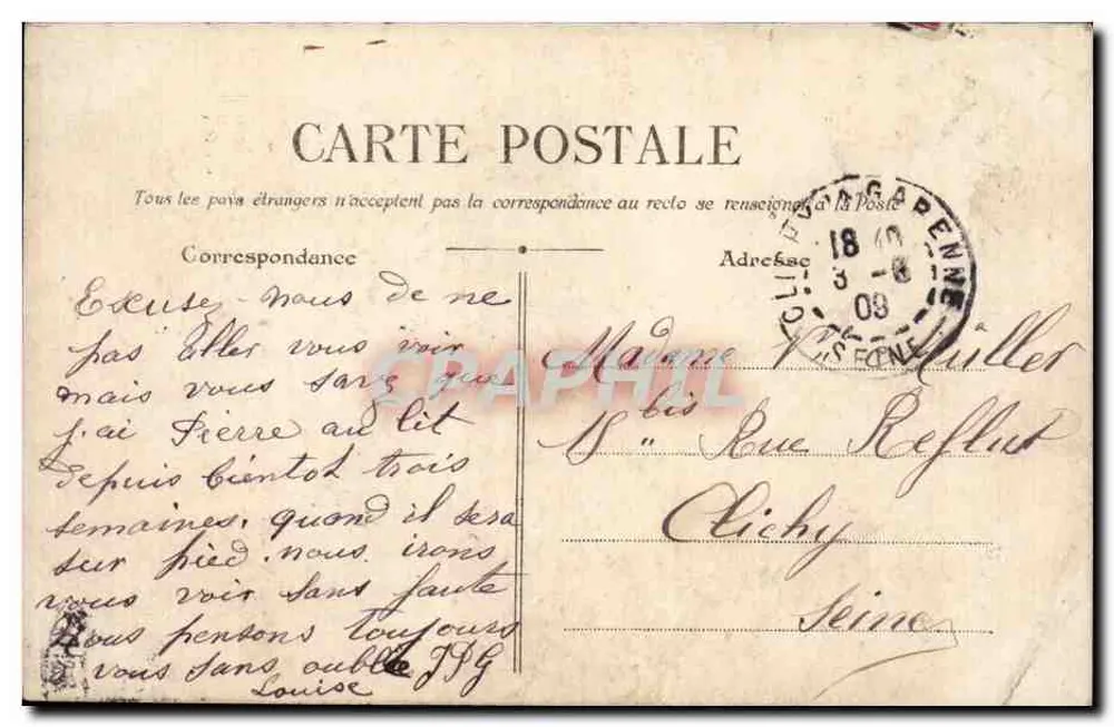 PARIS — Gare Saint-Lazare — G.B.R.R. n°121 - Achterkant