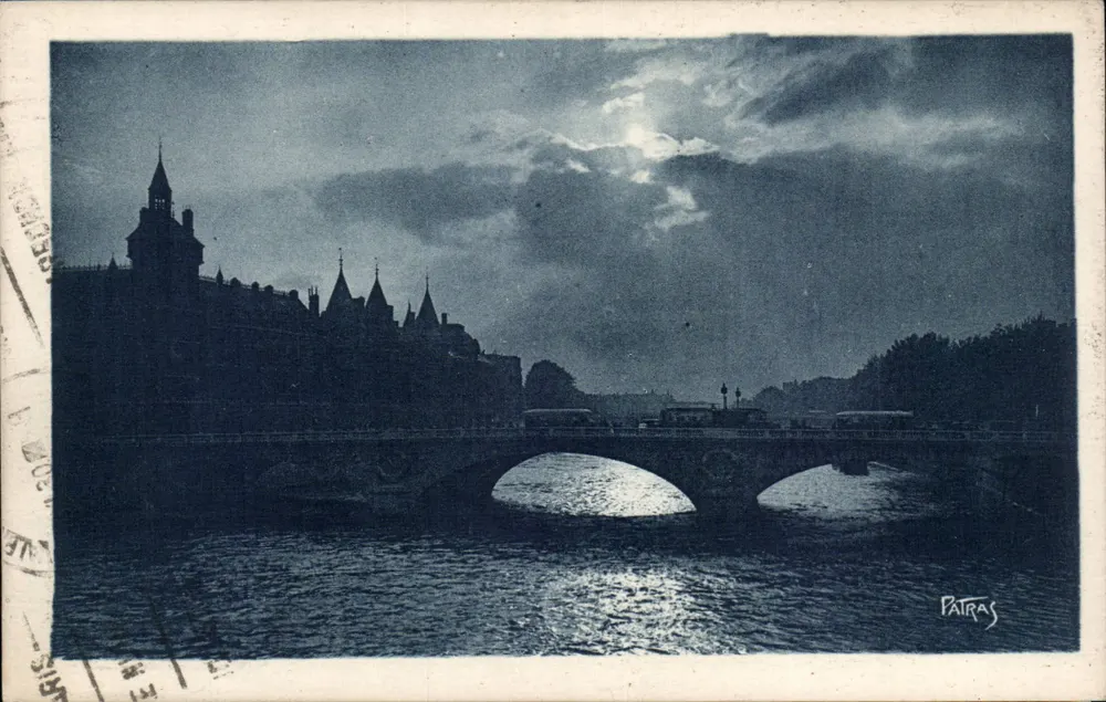 Sonnenuntergang über die Seine — Paris — Patras - Vorderseite
