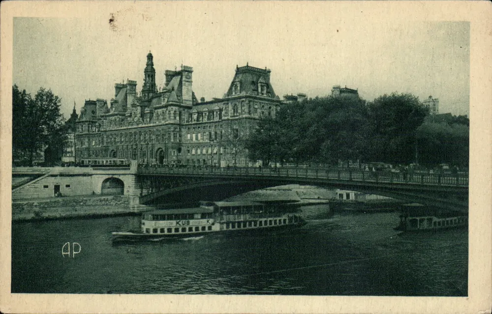 Paris - Das Rathaus und die Seine — AP, n°98 - Vorderseite