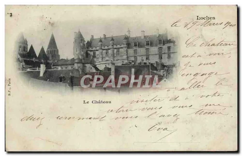 Loches — Zamek — B.F., Paryż - Awers