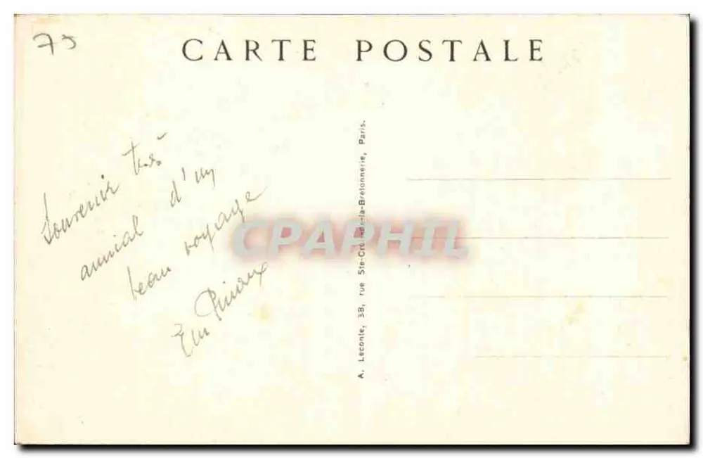 Paris — A Madeleine — Tuy - Verso
