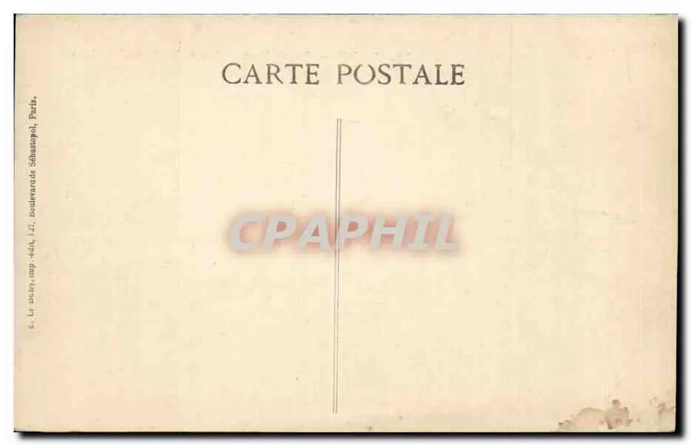 Paris — Pont Alexandre e o Grand Palais — Editora B.D. n° 4046 - Verso
