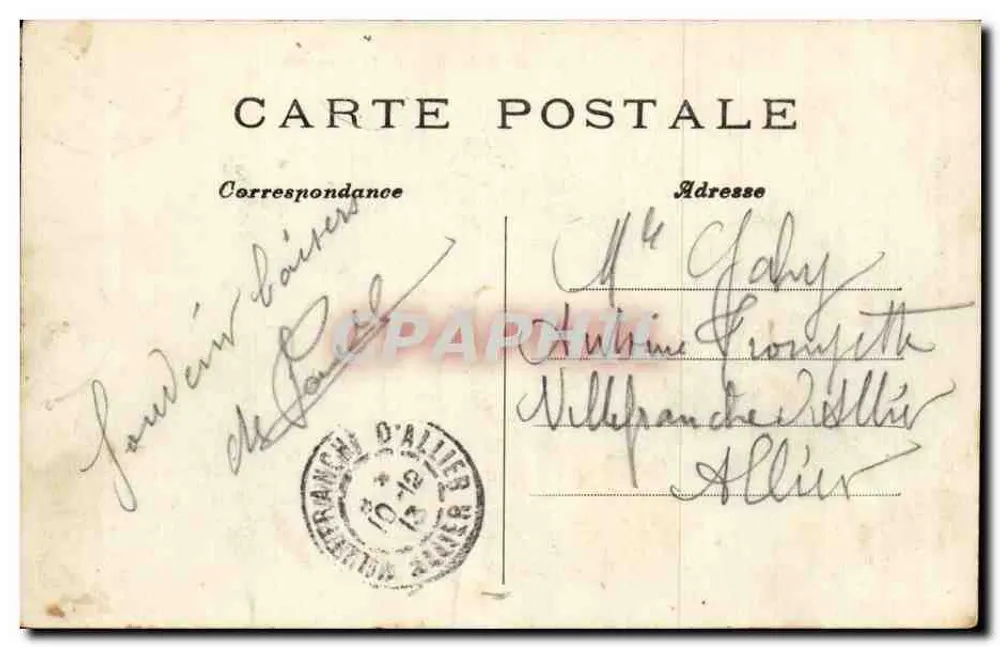 Paris — Panorama da Place de la Concorde — C. FRANCOIS & PAYAN - Verso